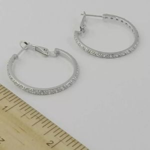simone l. smith Jewelry Simone L Smith Cz Hoop Earrings Poshmark